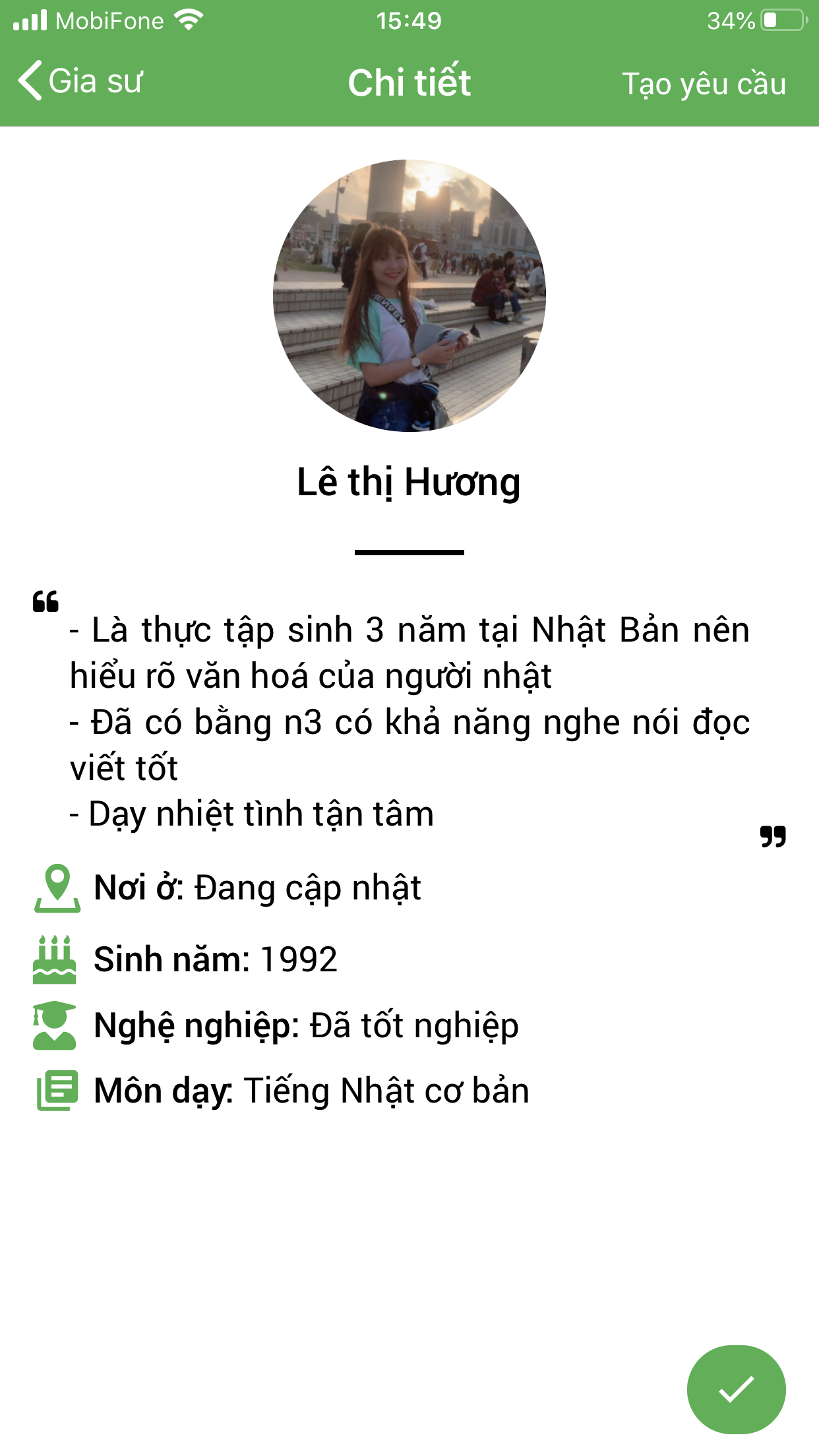 dạy kèm tiếng nhật